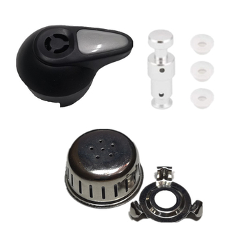Accesorii pentru oală electrică sub presiune: supapă de evacuare, capac anti-blocare, supapă plutitoare, capac mic, set de 7 piese, model DUO60, supapă de limitare a presiunii și supapă de siguranță