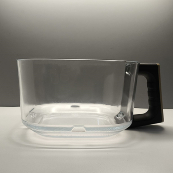 Inserție din sticlă borosilicată pentru friteuză cu aer, 4,5 L, coș pătrat de prăjit din sticlă, dimensiuni 22×22×13 cm