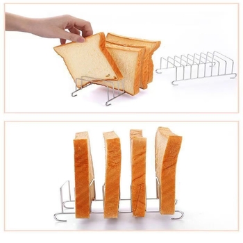 Accesorii pentru friteuza cu aer din oțel inoxidabil: suport pentru toast și gril pentru pâine