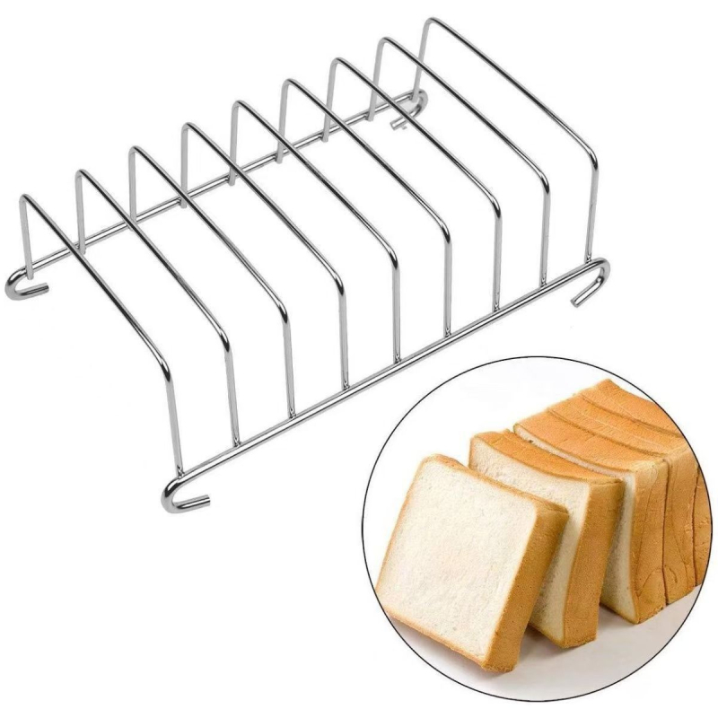 Accesorii pentru friteuza cu aer din oțel inoxidabil: suport pentru toast și gril pentru pâine