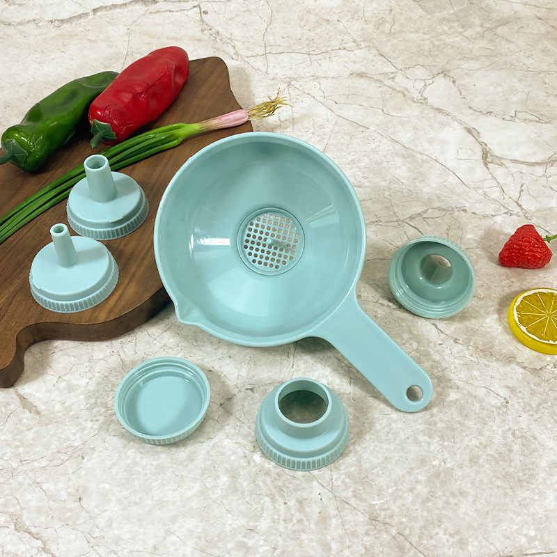 Pâlnie de plastic multifuncțională pentru bucătărie, cu diametru mare, pentru sosuri, gem și dressinguri; pentru turnarea uleiului și a vinului acasă