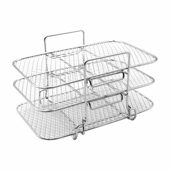 Suport grill detașabil cu trei niveluri pentru friteuza cu aer, raft pentru aburi, oțel inoxidabil 304