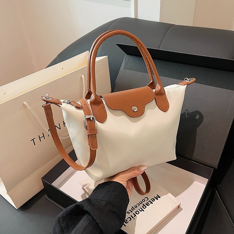 Ženska torbica u obliku dumplinga, ljetni model 2024, casual torba od najlona za rameno ili crossbody, srednja veličina