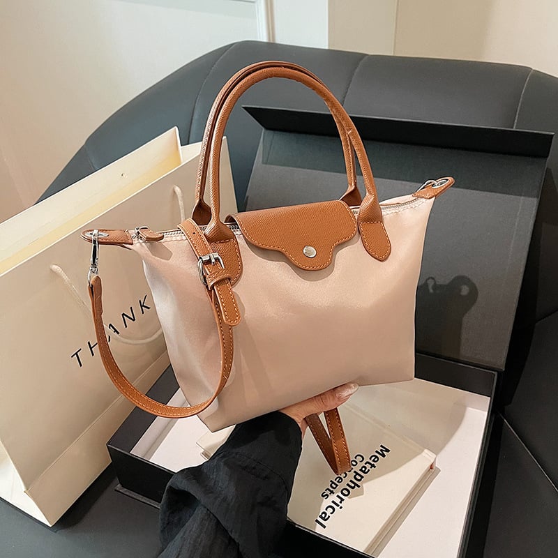 Ženska torbica u obliku dumplinga, ljetni model 2024, casual torba od najlona za rameno ili crossbody, srednja veličina