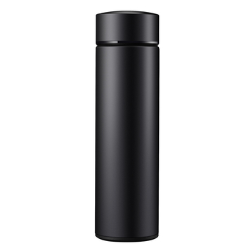 Cană termică din oțel inoxidabil 304 cu infuzor de ceai, capac filet, corp drept, design modern minimalist, imprimare logo disponibil