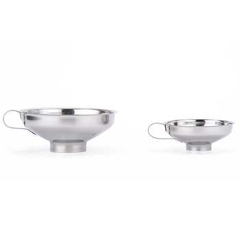 Pâlnie din oțel inoxidabil cu gură largă, bază îngroșată pentru dressing de salată, pâlnii de diametre mari și mici, unelte de bucătărie pentru turnarea uleiului