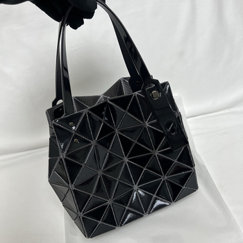 Mini dijamantno kvadratna torbica s geometrijskim rombom – PVC, ženska torba za nošenje preko ramena
