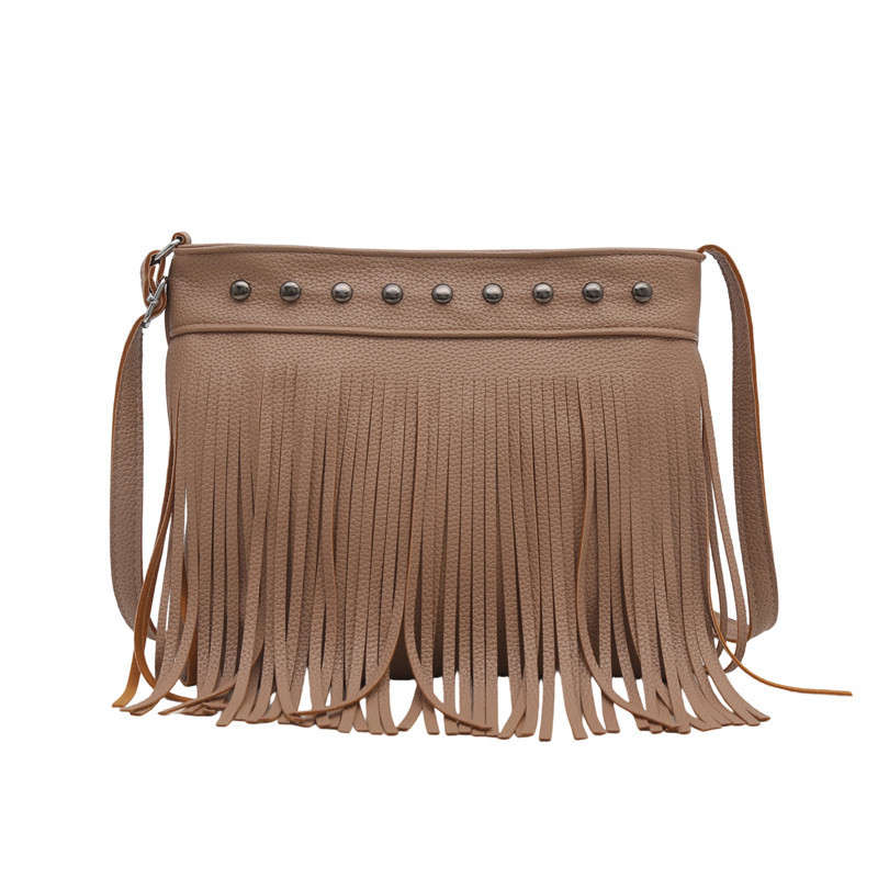 Francuska retro bucket torba s resicama za žene, ljeto 2025, mekana PU koža, crossbody s jednim ramenom