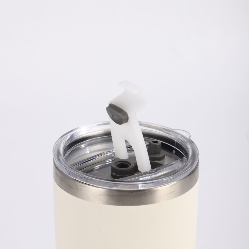 Cană pentru mașină 20oz, acoperire prin pulverizare, termos din oțel inoxidabil 304, capacitate mare, portabilă