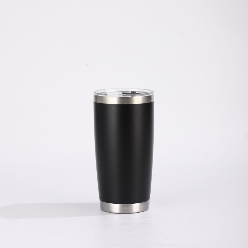 Cană pentru mașină 20oz, acoperire prin pulverizare, termos din oțel inoxidabil 304, capacitate mare, portabilă