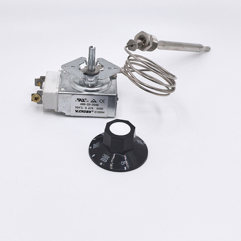 Controler de temperatură pentru friteuză, cu reglaj rotativ, 204°F/400°F, 1/4" MNPT, RX-1-36