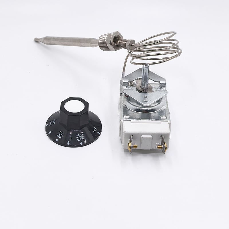 Controler de temperatură pentru friteuză, cu reglaj rotativ, 204°F/400°F, 1/4" MNPT, RX-1-36