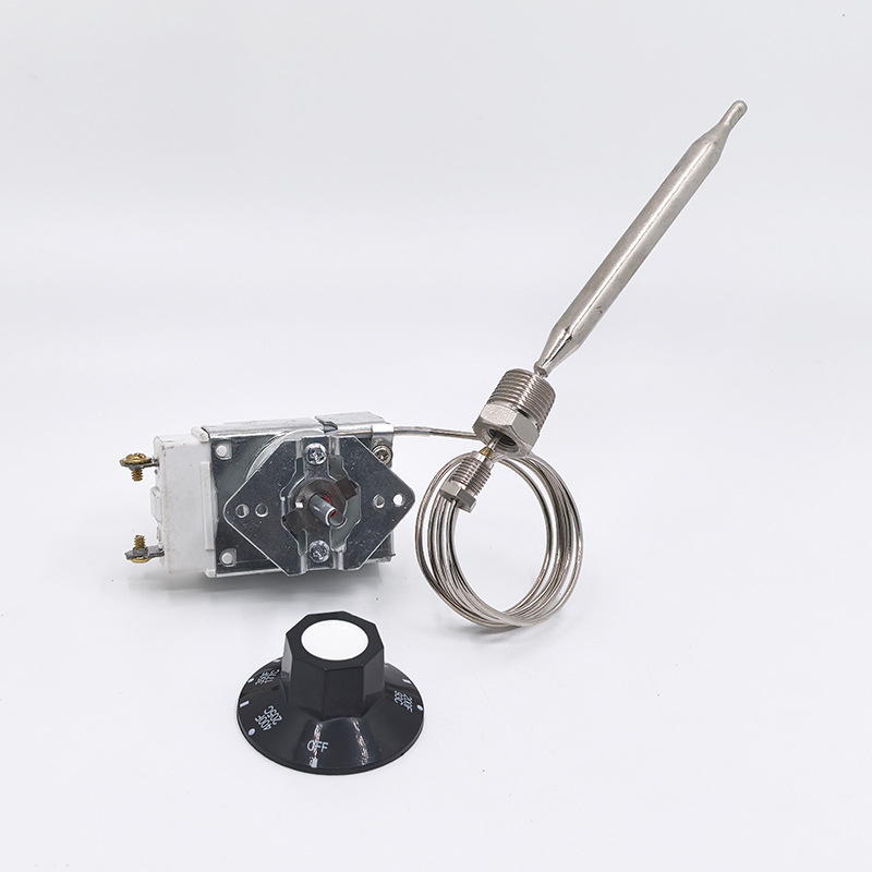 Controler de temperatură pentru friteuză, cu reglaj rotativ, 204°F/400°F, 1/4" MNPT, RX-1-36