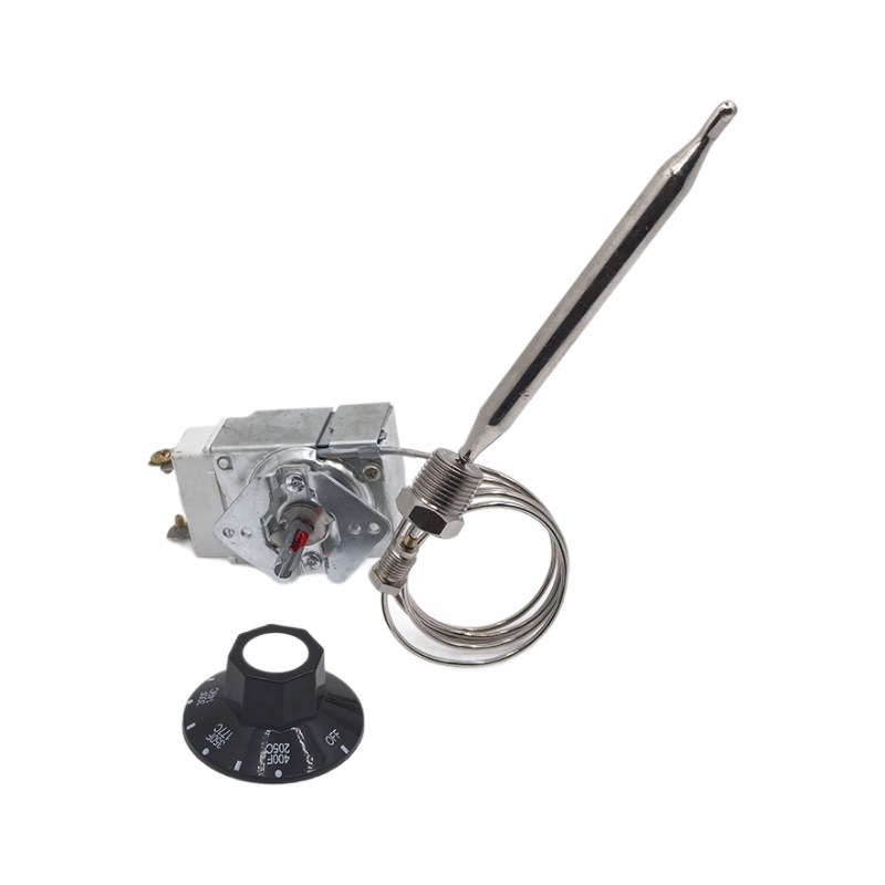 Controler de temperatură pentru friteuză, cu reglaj rotativ, 204°F/400°F, 1/4" MNPT, RX-1-36
