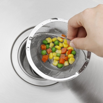 Filtru pentru chiuveta de bucătărie, din oțel inoxidabil, 14 cm, sită de drenaj