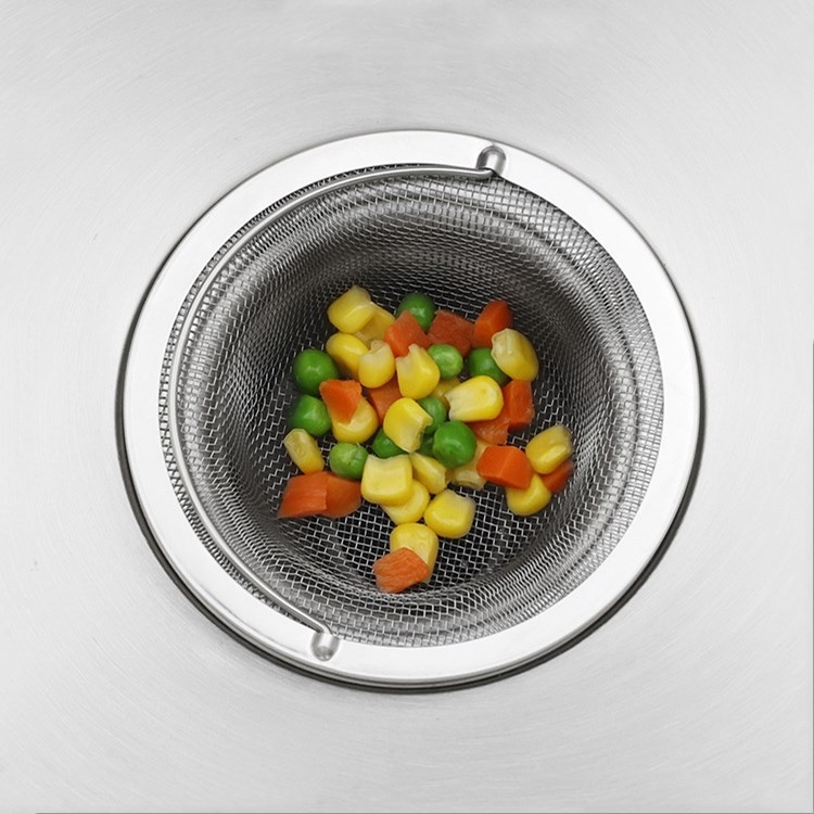 Filtru pentru chiuveta de bucătărie, din oțel inoxidabil, 14 cm, sită de drenaj