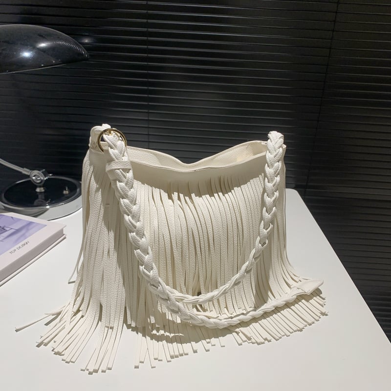 Ženska torbica s resom, jednobojna, moderna i prostrana, za svakodnevnu upotrebu – preko ramena ili crossbody