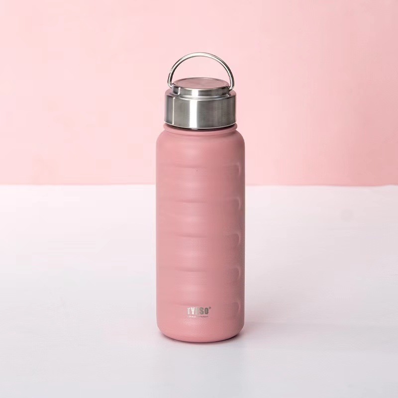 Termos din oțel inoxidabil, 1000 ml, portabil, design minimalist, unisex