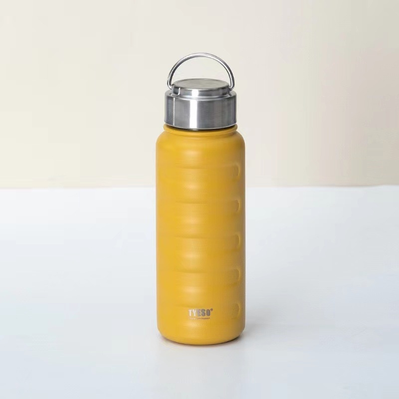 Termos din oțel inoxidabil, 1000 ml, portabil, design minimalist, unisex