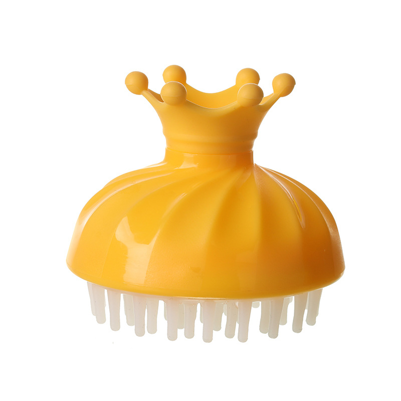 Perie Crown din silicon pentru baie, cu peri moi, perie de spălat bebeluți, minge de baie, masaj pentru nou-născuți și curățare