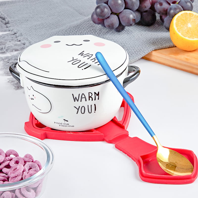 Covoraș multifuncțional din silicon alimentar pentru izolare termică și protecție la arse, pentru oale, vesela și boluri, rezistent la temperaturi înalte