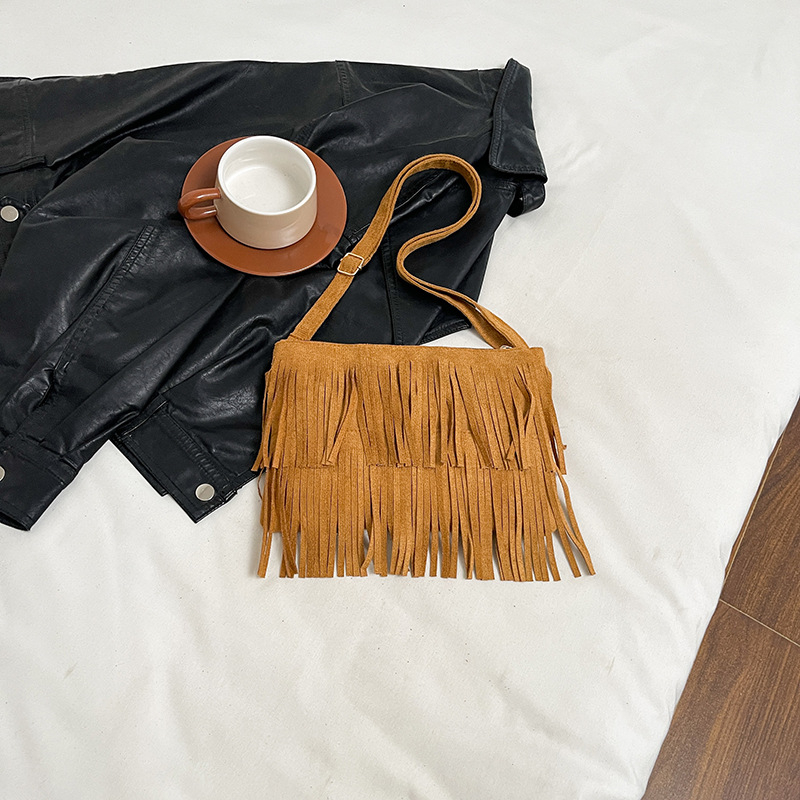 Boemska torba s resama, crossbody torba za žene, mala torbica za telefon, etno retro stil