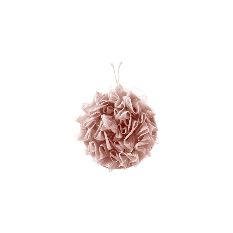 FaSoLa Balon de baie cu spumă și săpun, formă de floare, balon de baie 2 în 1, față dublă