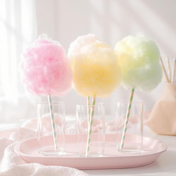100-komadni paket papirnih slamki različitih boja, slamke s prugama i štapići za marshmallows