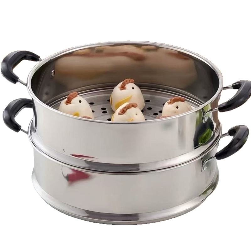 Coș de aburi din oțel inoxidabil 201, cu mâner, suport universal rezistent la temperaturi înalte pentru plite electrice, grilă de abur cu margine plată 30–40 cm