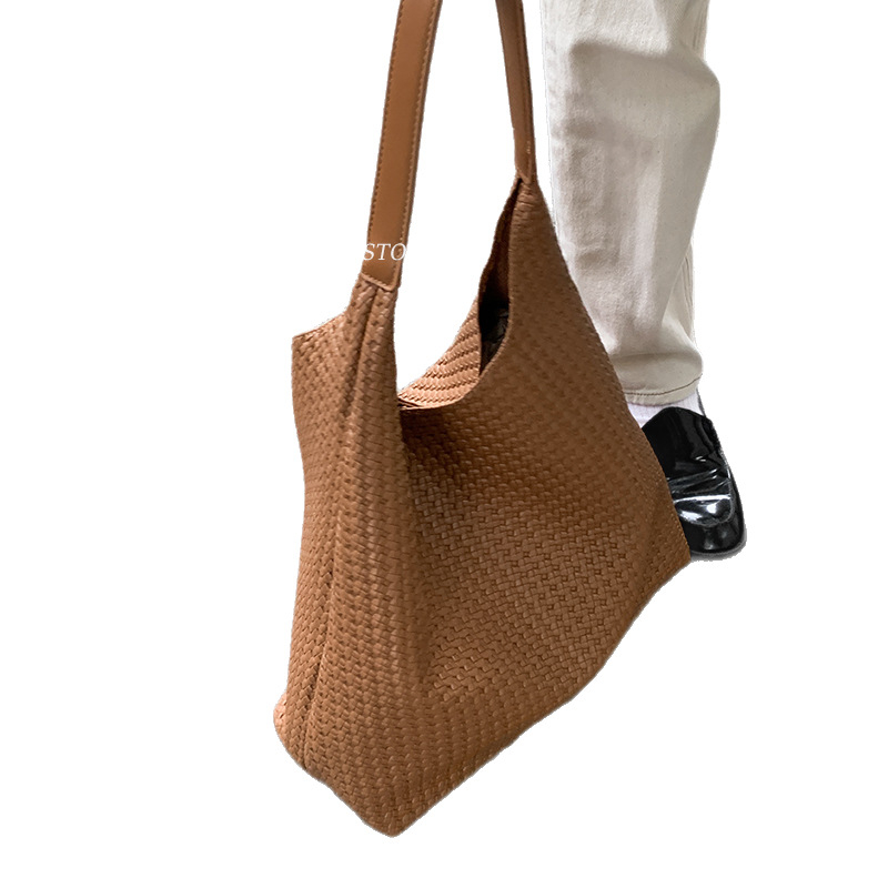 Ženska visokokvalitetna tkanina tote torba, 2025. jesen-zima, retro stil, velika zapremina, za jedno rame
