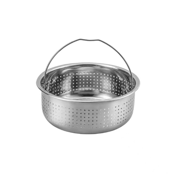 Set din oțel inoxidabil pentru uz casnic, cu gătitor de orez și aburire, coș de scurgere a orezului, oală sub presiune electrică, coș de aburi cu zahăr și separator pentru supă de orez