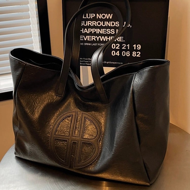 Ženska torba preko ramena Tote, velik kapacitet, vrhunski dojam, jesensko-zimski novi dizajn, korejski stil mode za svakodnevnu upotrebu i studentice