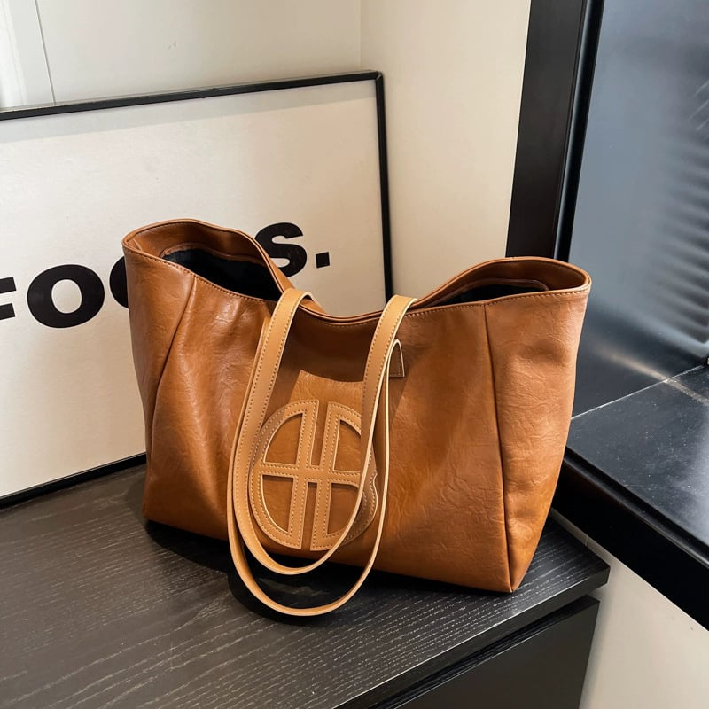 Ženska torba preko ramena Tote, velik kapacitet, vrhunski dojam, jesensko-zimski novi dizajn, korejski stil mode za svakodnevnu upotrebu i studentice