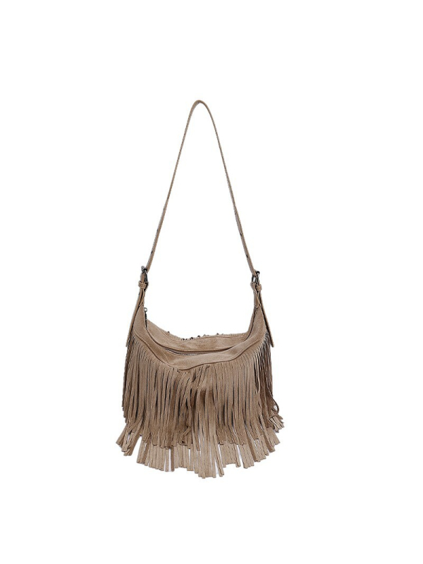 Ženska torba s resicama, crossbody torba, boho retro stil, velika kapacitet, moderna i svestrana