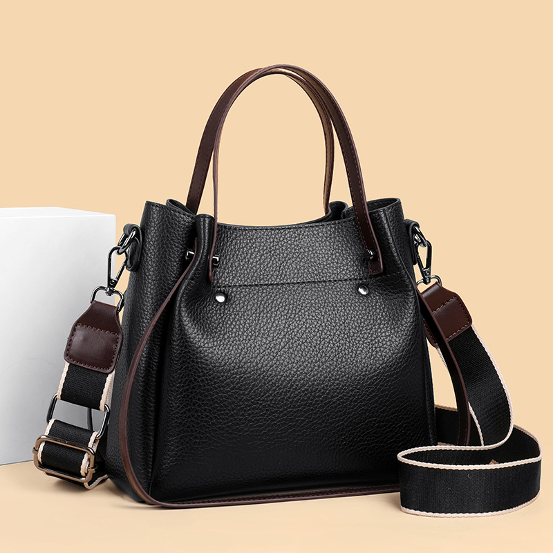 Ženska torba tipa kanta s širokim remenom, velika kapaciteta, crossbody i ručna – 2025 novi model