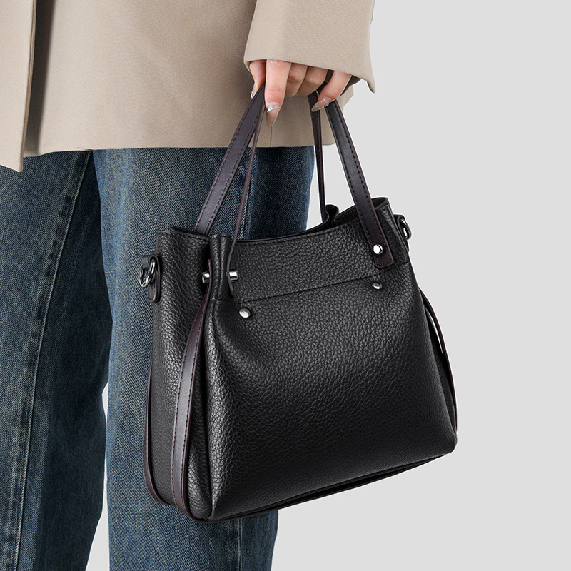 Ženska torba tipa kanta s širokim remenom, velika kapaciteta, crossbody i ručna – 2025 novi model