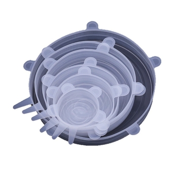 Set de 12 capace din silicon pentru boluri, capace sigilante universale pentru depozitare a alimentelor
