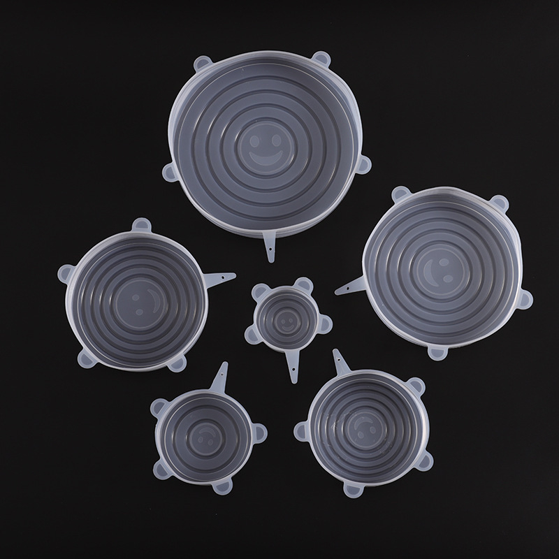 Set de 12 capace din silicon pentru boluri, capace sigilante universale pentru depozitare a alimentelor