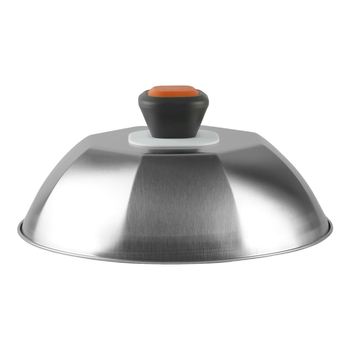 Capac de grătar din oțel inoxidabil, octogonal, de 9 inch, pentru fripturi și teppanyaki