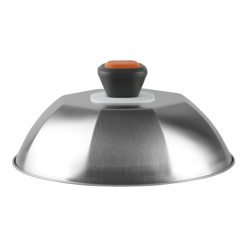 Capac de grătar din oțel inoxidabil, octogonal, de 9 inch, pentru fripturi și teppanyaki