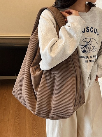 Ženska torba preko ramena velikog kapaciteta, minimalistički dizajn 2026, dumpling stil, casual torba