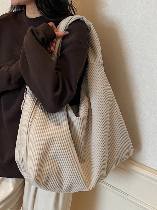 Ženska torba preko ramena velikog kapaciteta, minimalistički dizajn 2026, dumpling stil, casual torba