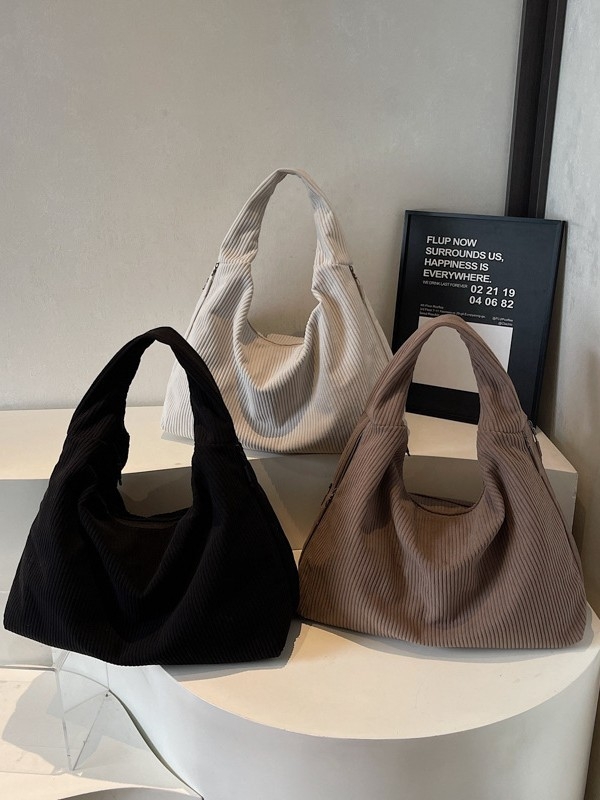 Ženska torba preko ramena velikog kapaciteta, minimalistički dizajn 2026, dumpling stil, casual torba