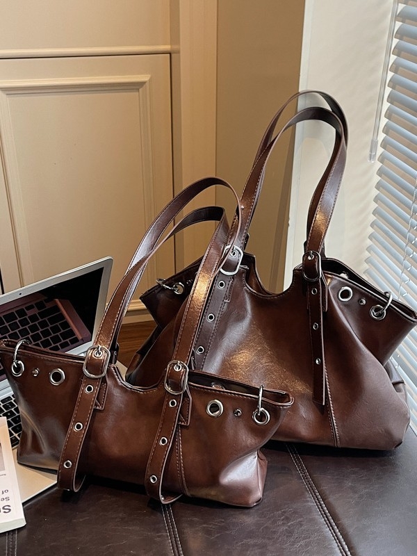 Ženska tote torba s velikim kapacitetom, retro stil, casual torba za nošenje preko ramena