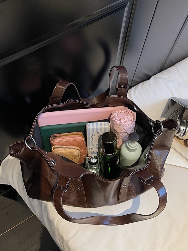 Ženska tote torba s velikim kapacitetom, retro stil, casual torba za nošenje preko ramena