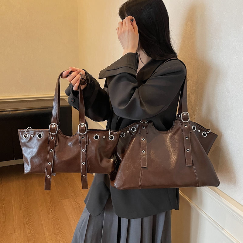 Ženska tote torba s velikim kapacitetom, retro stil, casual torba za nošenje preko ramena
