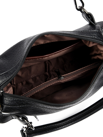Ženska Boston torba s lychee uzorkom, velika kapaciteta, ramenska i crossbody varijanta, euro-američki stil