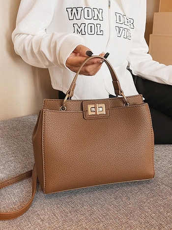 Ženska torbica s retro šarmom, crossbody torba, elegantan minimalistički dizajn i velika zapremina - novi model 2024