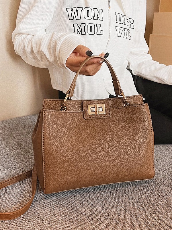 Ženska torbica s retro šarmom, crossbody torba, elegantan minimalistički dizajn i velika zapremina - novi model 2024
