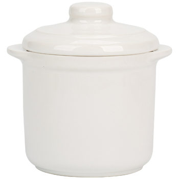 Oală ceramică cu două mânere și capac, pentru gătit în baie de apă, oală pentru supă cu cuib de păsări, dimensiune mică